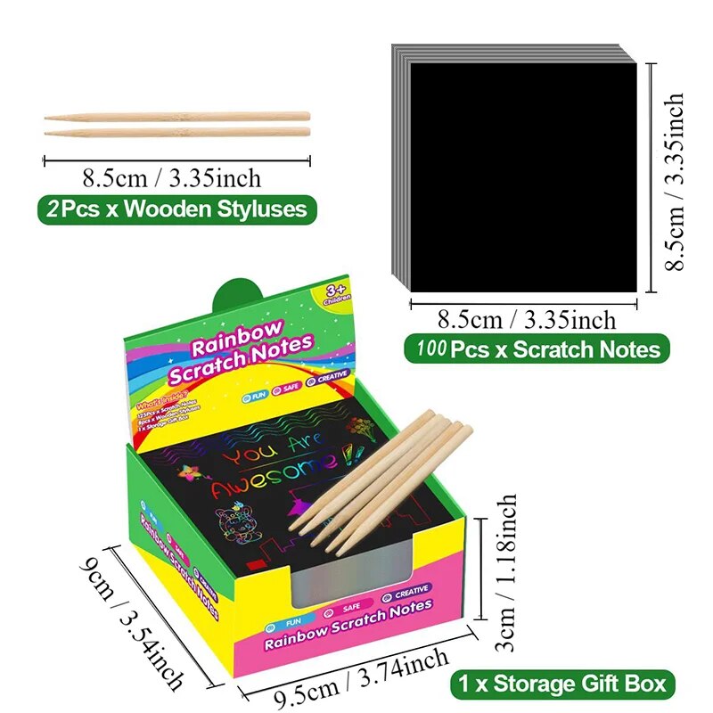 Many Creative Scratch Art Card - đánh giá và giá Art Craft Education