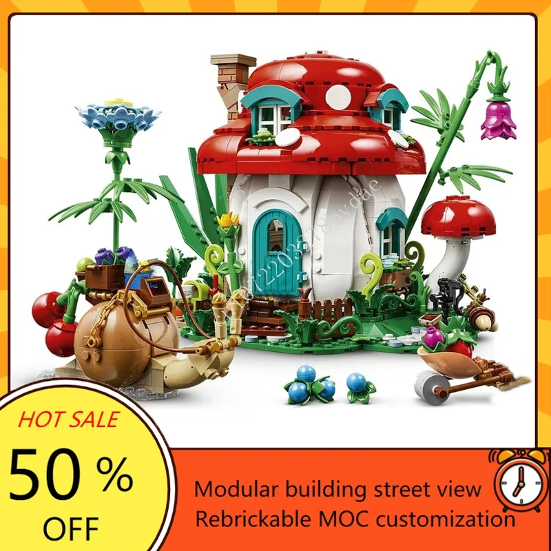 964PCS Mushroom House Modular  - đánh giá và giá Art Craft House