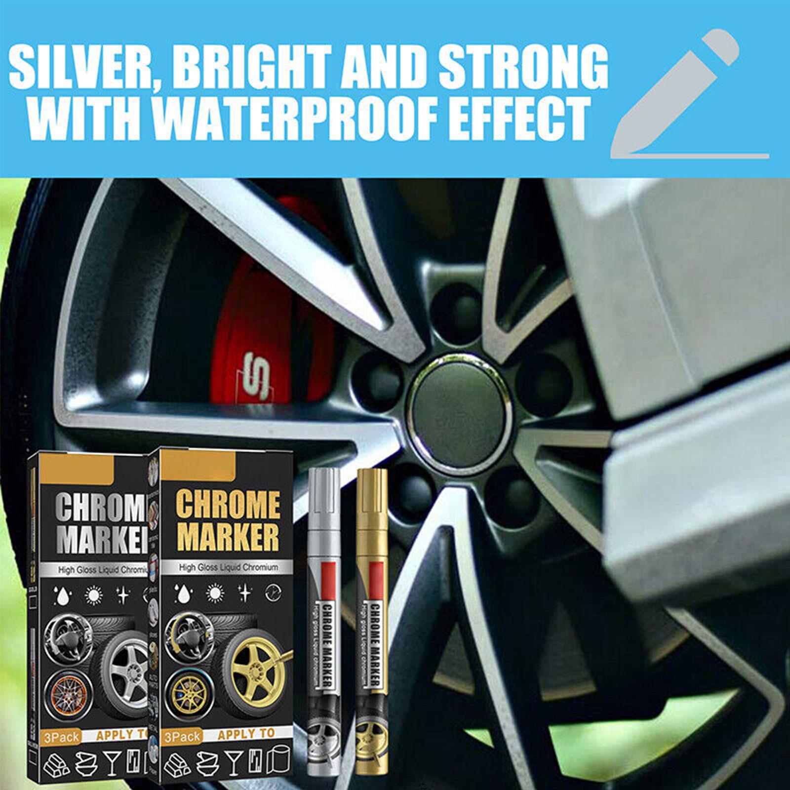 3Pcs/Set Chrome Marker Pen Car - đánh giá và giá Illustration Marker Set