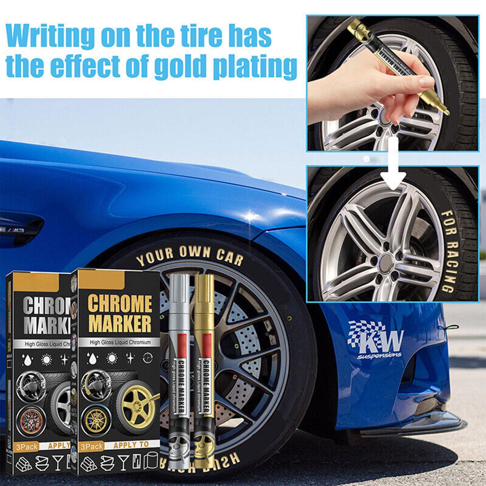 3Pcs/Set Chrome Marker Pen Car - đánh giá và giá Illustration Marker Set