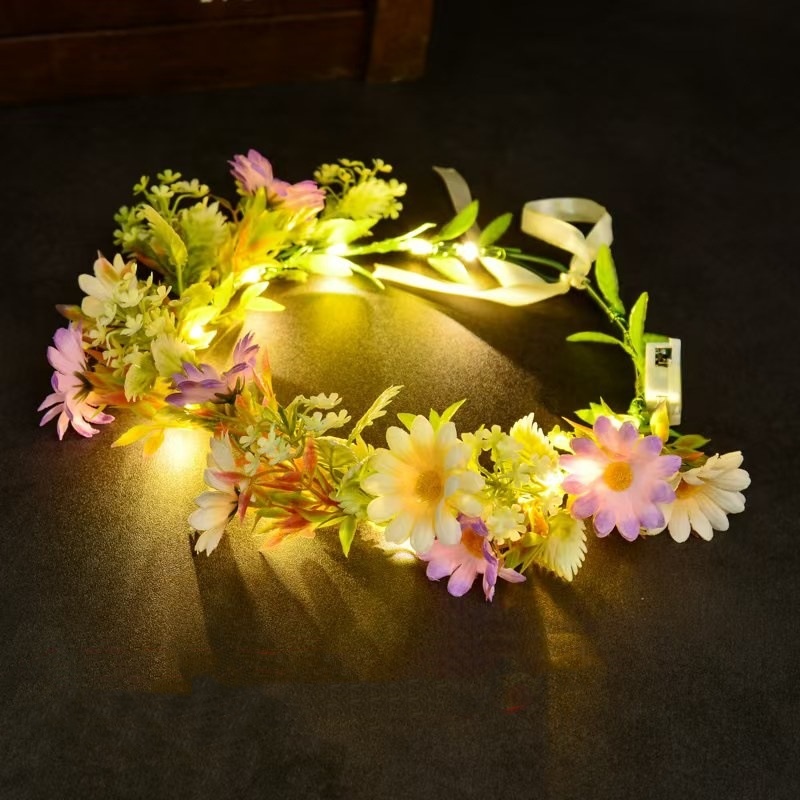 LED Light Up Flower Crown Head - đánh giá và giá Art And Craft Hair