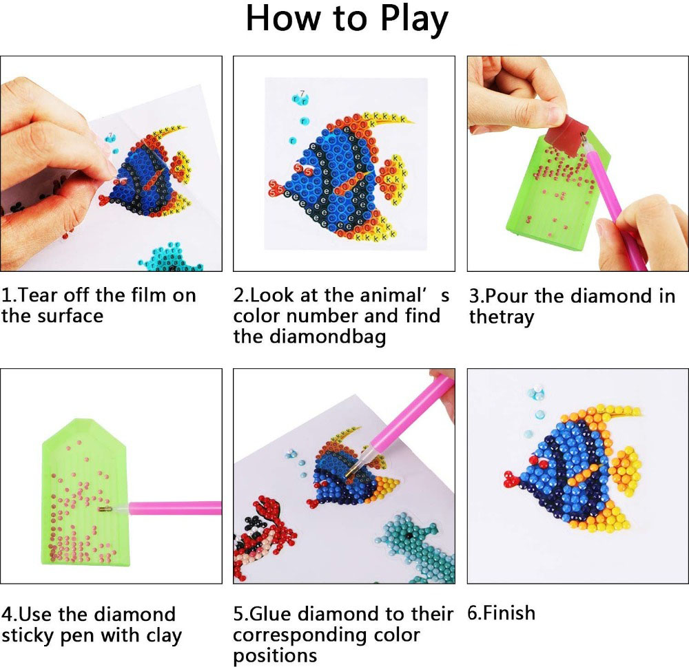 5D Tranh Gắn Đá Dán Bộ Dụng Cụ - đánh giá và giá Art Craft 5 Year Old