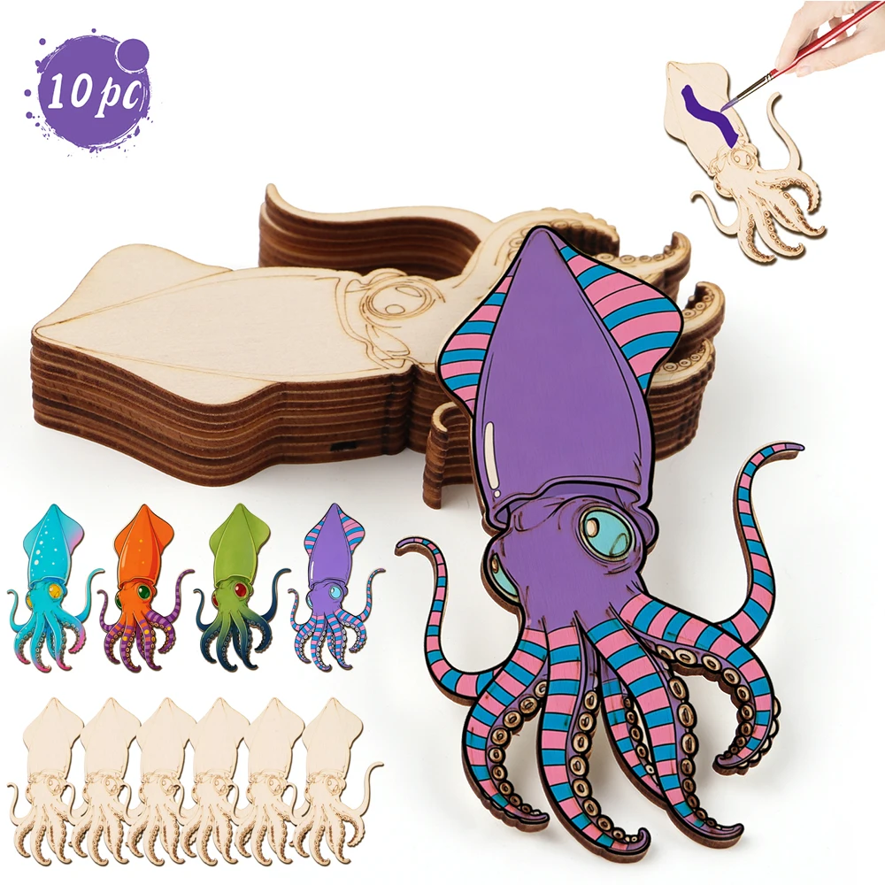 10pcs/set Unfinished Wood Craf - đánh giá và giá Art Craft Home