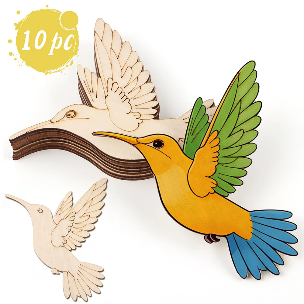 10pcs Unfinished Wood Animal B - đánh giá và giá Art Craft Home