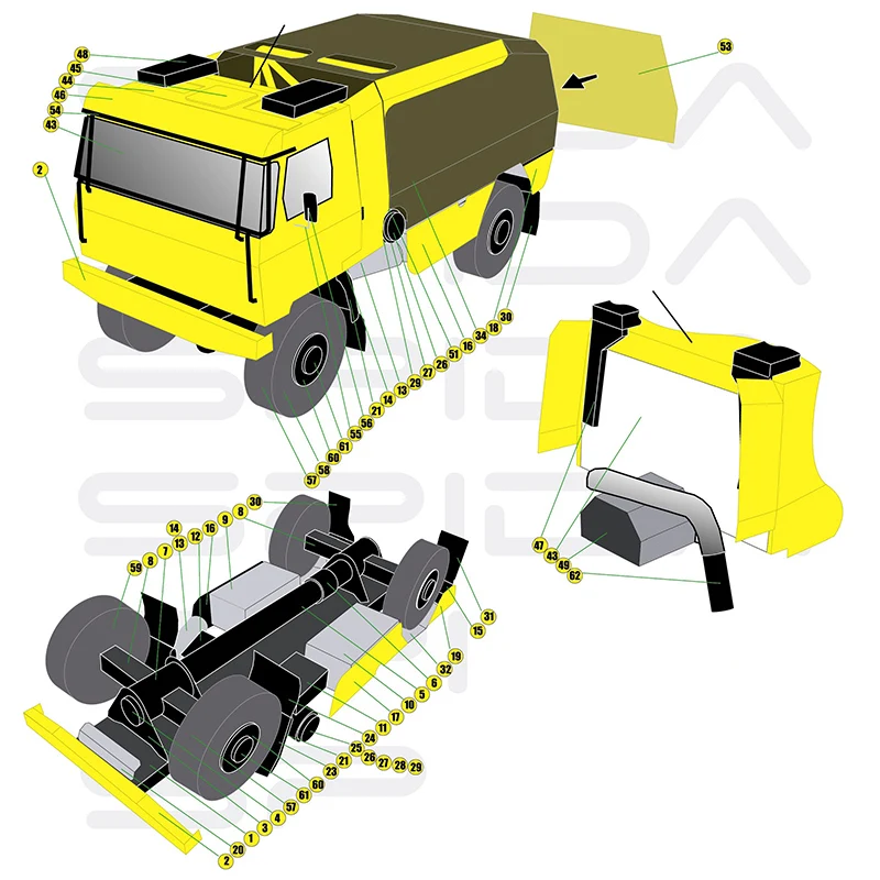 Tatra 815 2008 Truck 1:53 Daka - đánh giá và giá Art Craft Cardboard