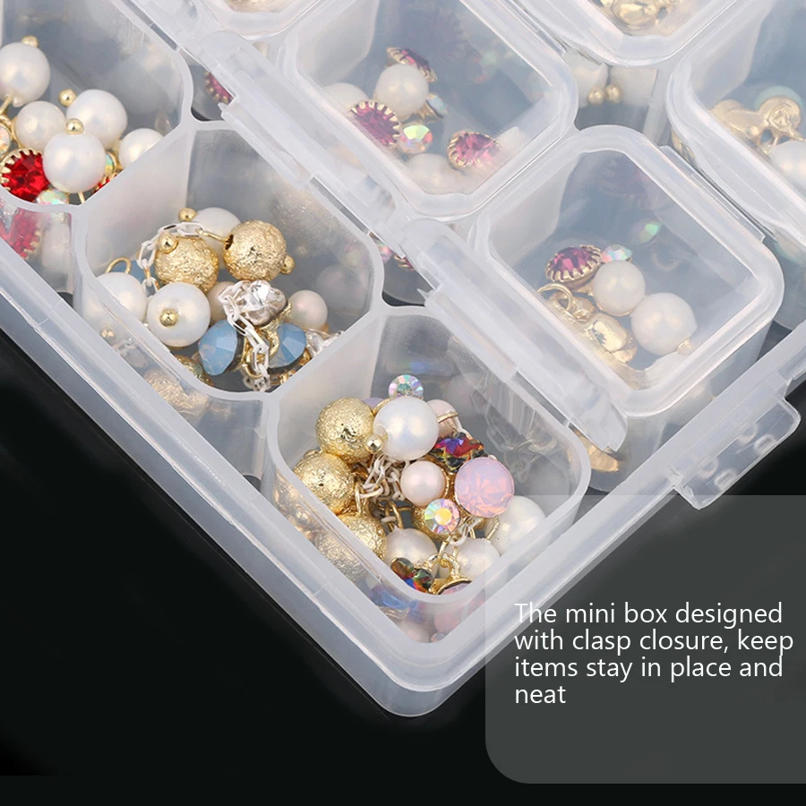 Clear Storage Box 28 Grids Sep - đánh giá và giá Art Craft Display