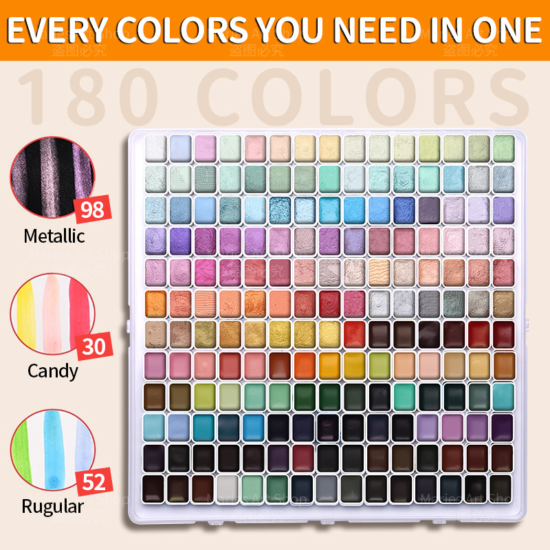 180 Colors Pearl Shimmer Water - đánh giá và giá Art Craft Blend