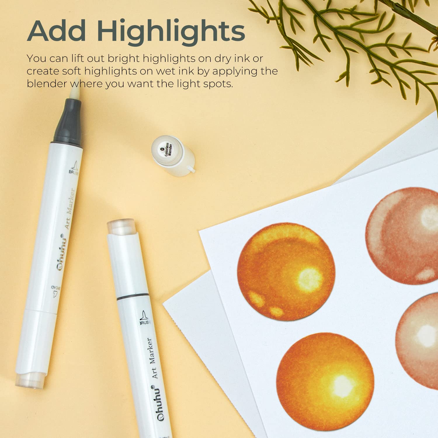 Ohuhu Honolulu Colorless Blend - đánh giá và giá Art Craft Blend