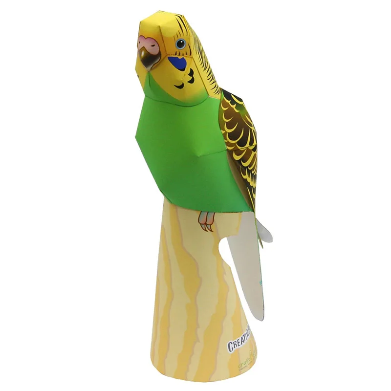 Budgerigar Parrot Bird Handmad - đánh giá và giá Art Craft Cardboard