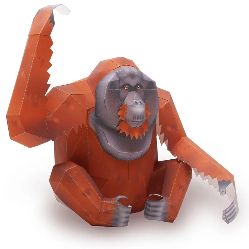 Orangutan Gorilla Origami Art  - đánh giá và giá Art Craft Cardboard