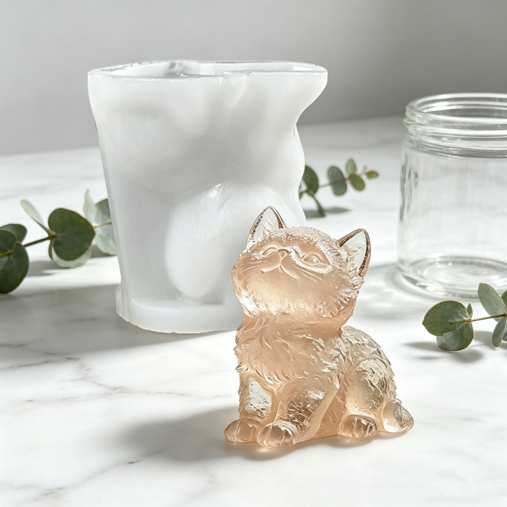 3D Animal Candle Silicone Mold - đánh giá và giá Art Craft Cat