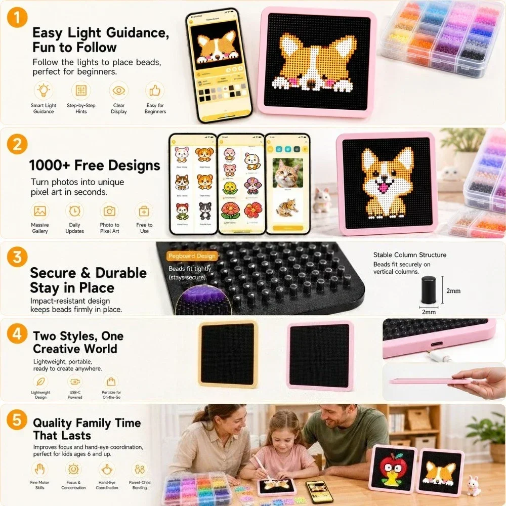 LED Smart Fuse Bead Pegboard,  - đánh giá và giá Art Craft Gifts