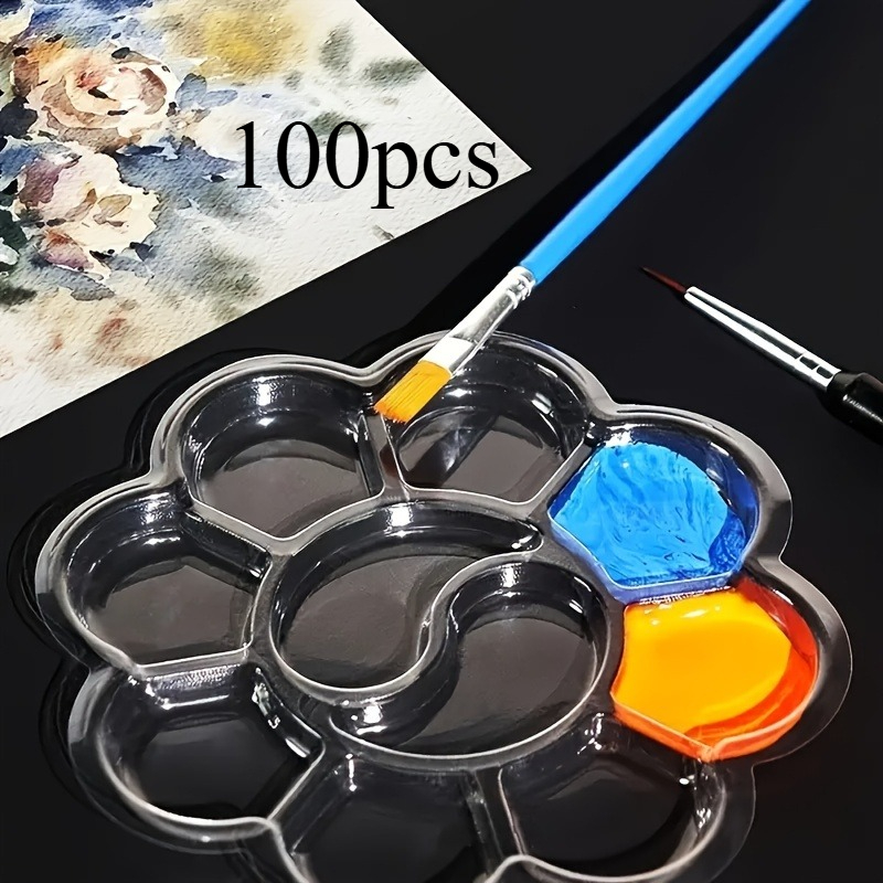 100pcs Disposable Flower Shape - đánh giá và giá Acrylic Pour Paint