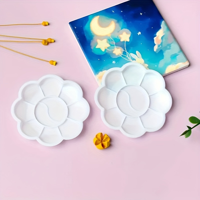 100pcs Disposable Flower Shape - đánh giá và giá Acrylic Pour Paint