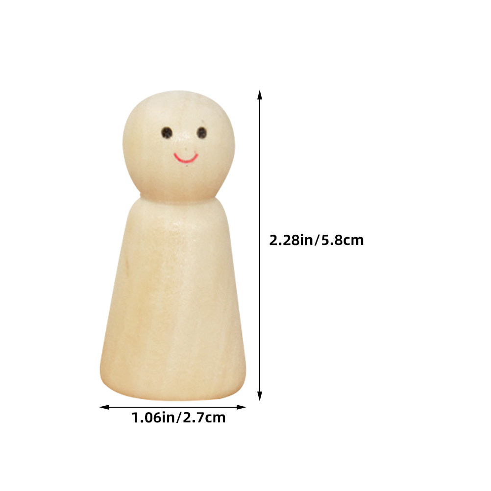 10pcs Wooden Peg Unfinished Di - đánh giá và giá Art Craft Home