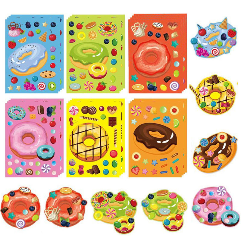 Make a Face Donut Stickers for - đánh giá và giá Art Craft 5 Year Old