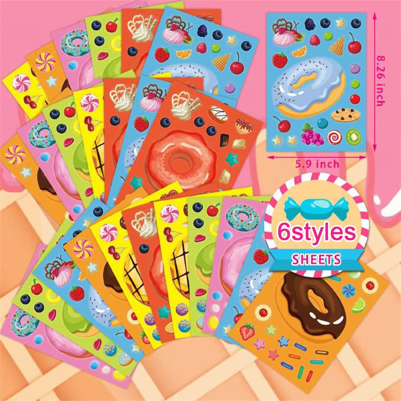 Make a Face Donut Stickers for - đánh giá và giá Art Craft 5 Year Old