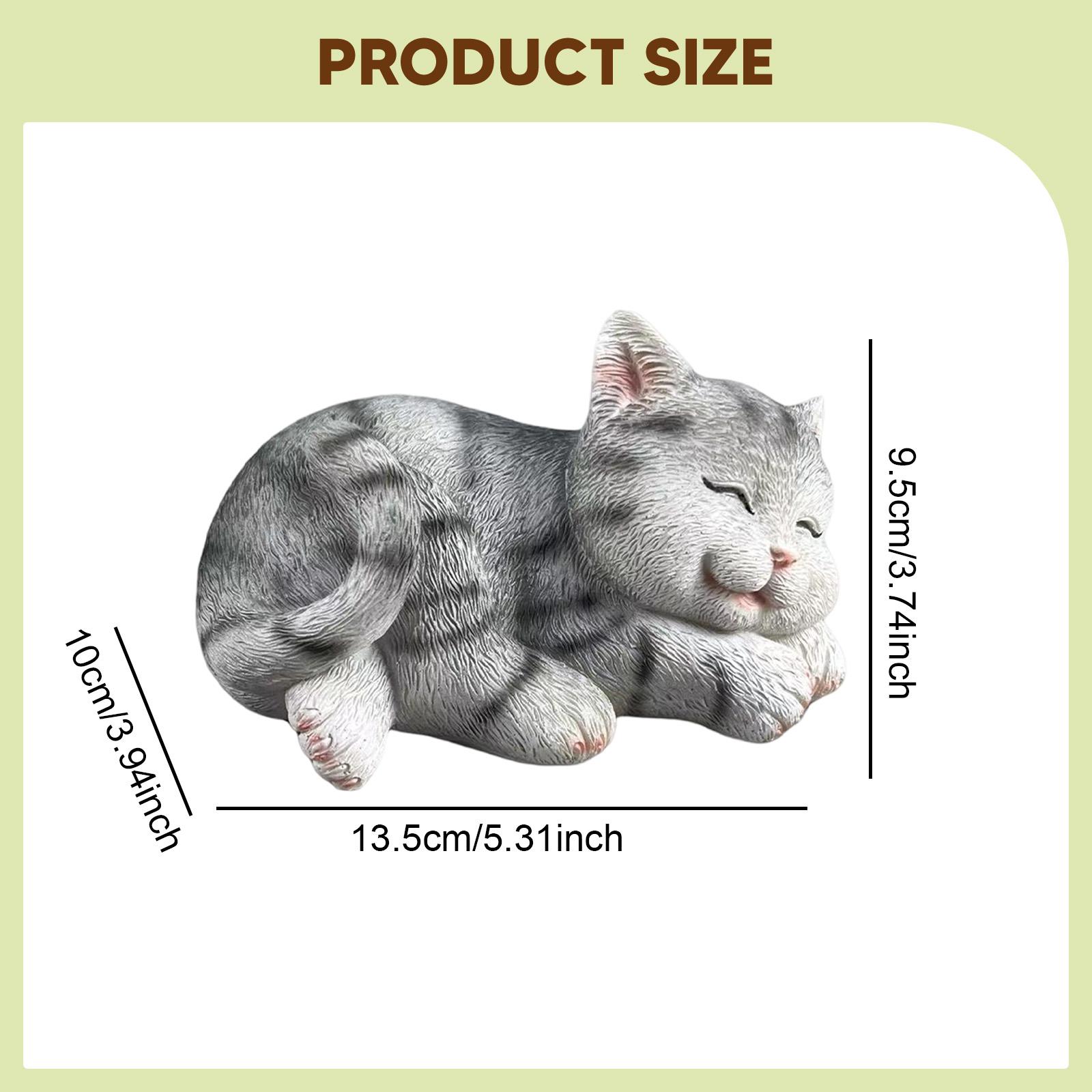 Cat Figurine Garden Statue Cre - đánh giá và giá Art Craft Cat