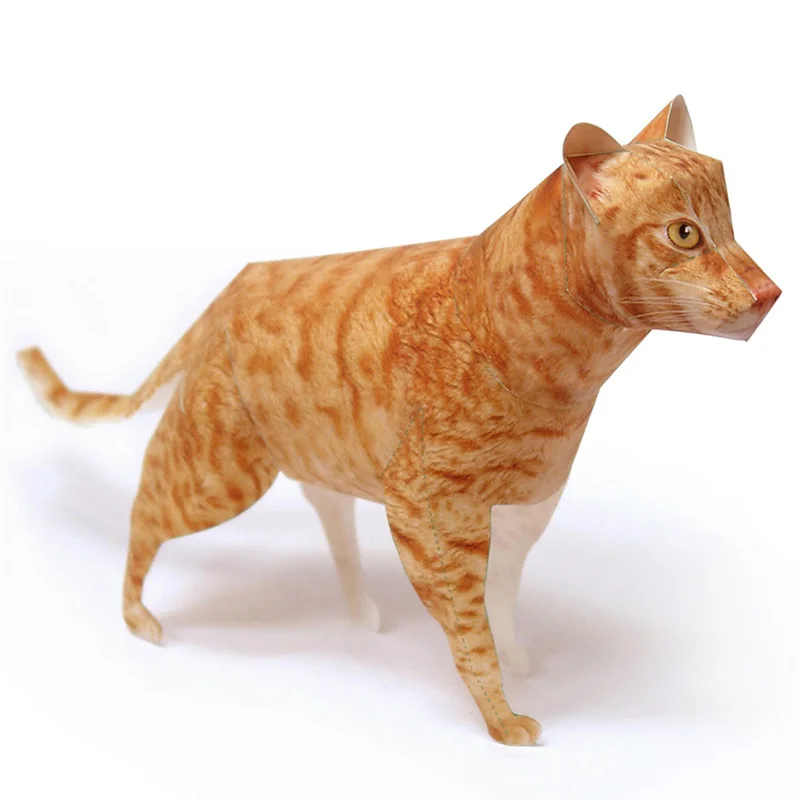 Ocicat Cat Orange Tabby Origam - đánh giá và giá Art Craft Cat